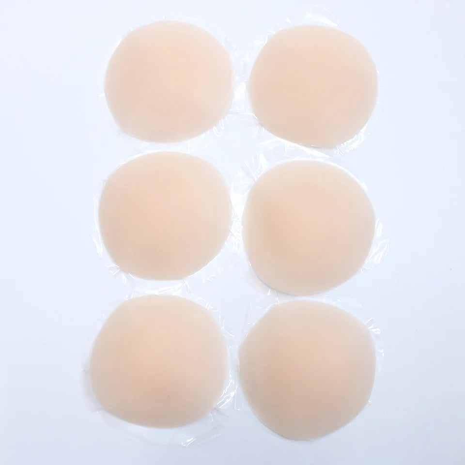 Nipple Cover Pasties Silicone Adhesive Sticky Bra Liner For Women Reusable Breast Sticker No Show Invisible Boob Tape