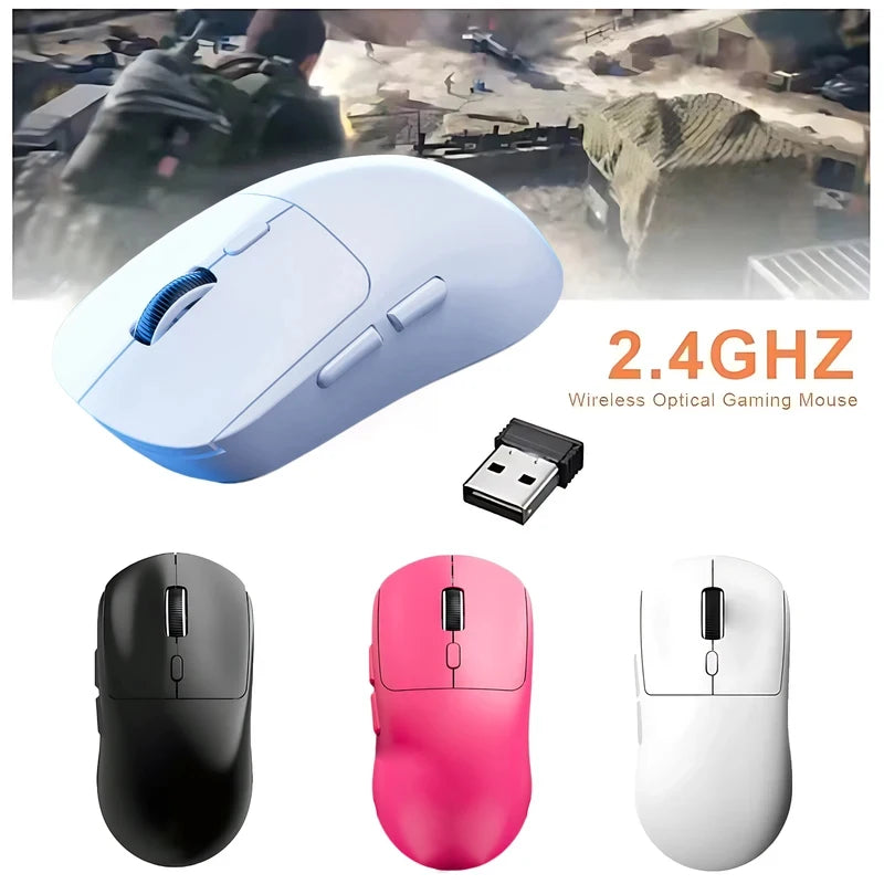 New M348 Superlight Mouse Bluetooth 2.4G Wireless Gaming Mouse Flagship Chip Gaming Sensor 6 Adjustable DPI for Office Game