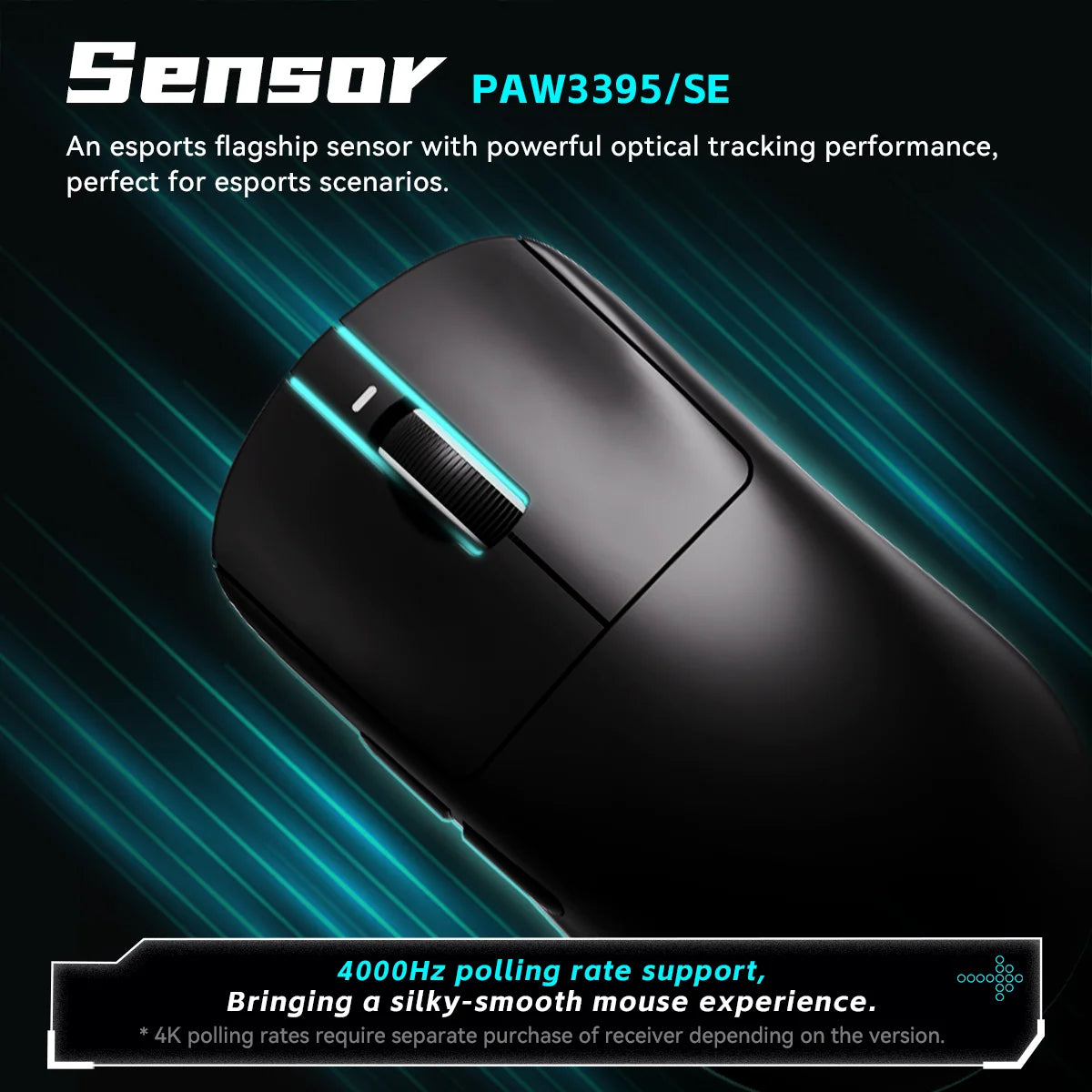 VXE Dragonfly R1 Series Gaming Mouse 2.4G Wireless Mouse Rechargeable Gamer Paw3395 Lightweight Ergonomic Wireless Mouse Esport