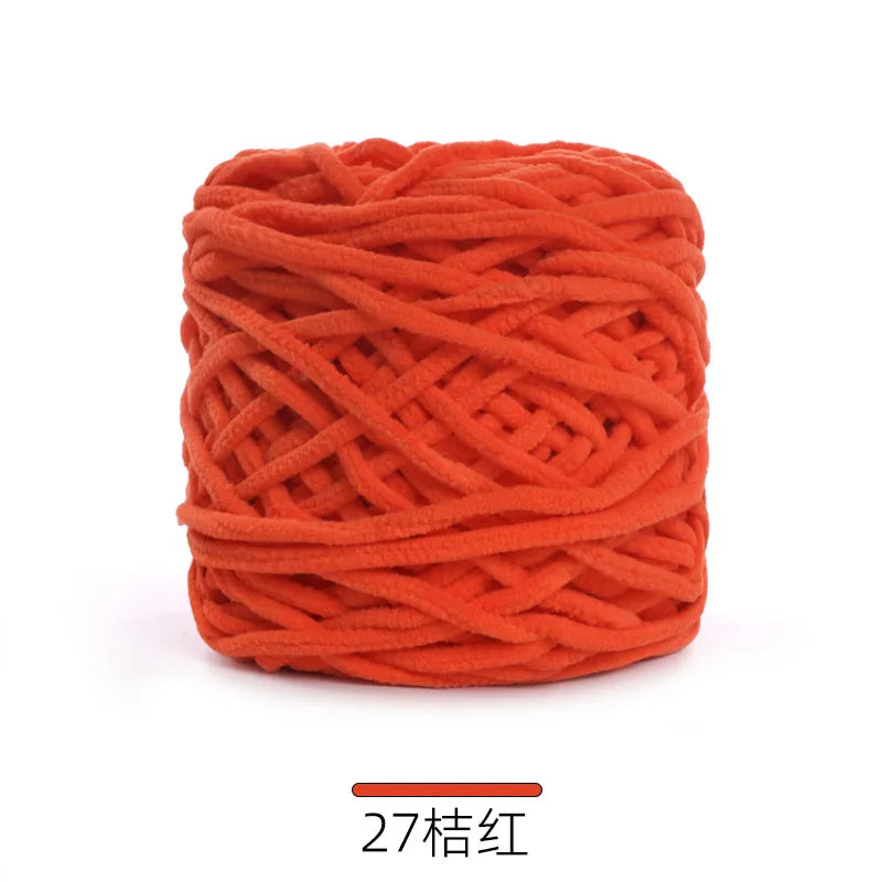 1Pc 50g Thin Velvet yarn for Crocheting Chenille yarn hand knitting Crochet amigrumi slipper line knit sweater blanket thread
