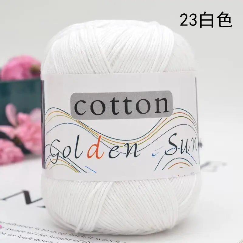1Pc 50g Hand knitting 100% cotton yarn soft crochet yarn to knit sweater blanket hat line crocheting amigurumi doll bag threads