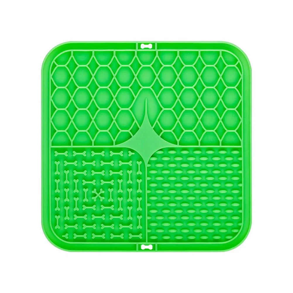 Silicone Licking Pad Pet Dog Lick Pad Bath Peanut Butter Slow Eating Licking Feeder Cats Lickmat Feeding Dog Lick Mat Supplies