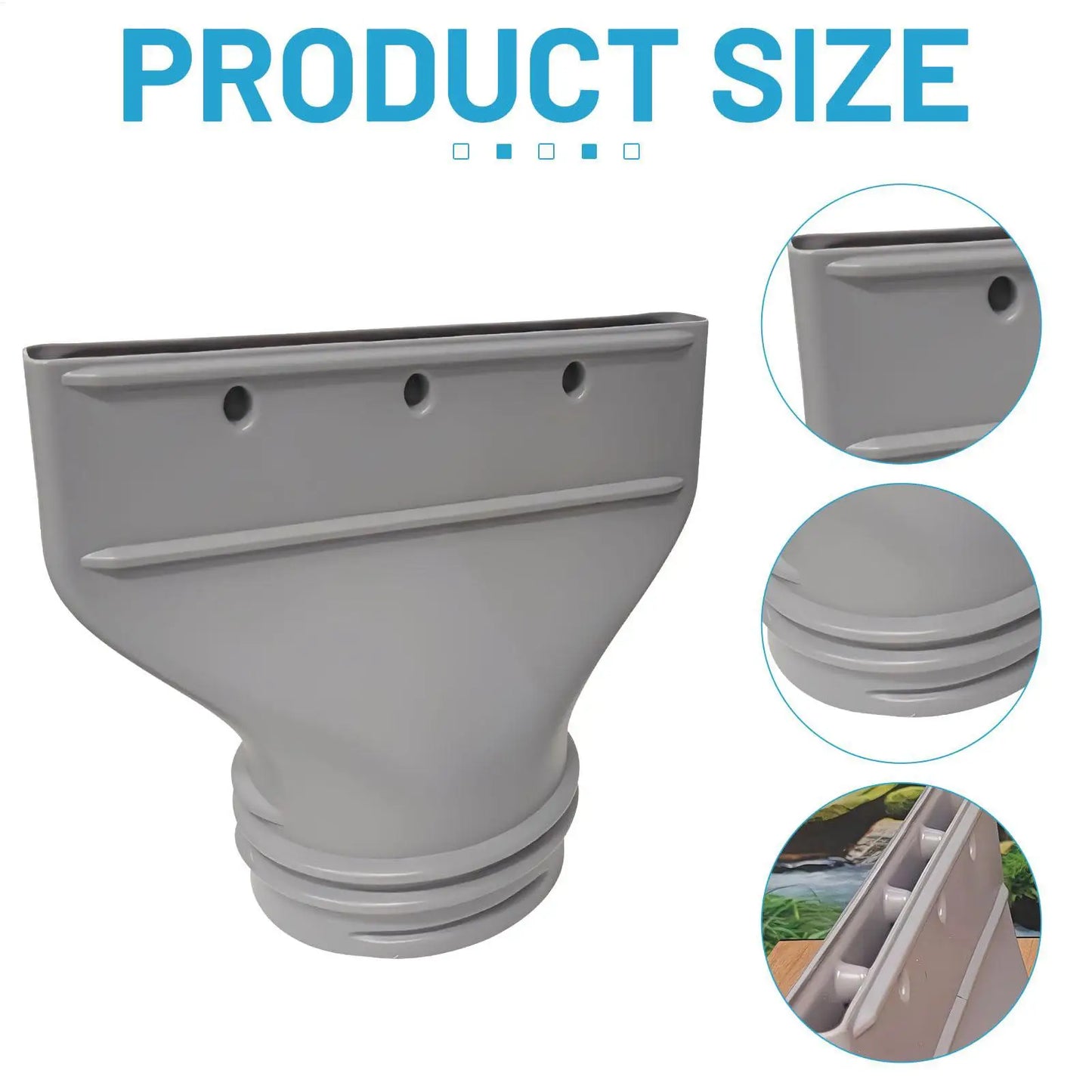 Portable Air Conditioner Exhaust Hose Coupler Air Conditioner Hose Connector Fit 5.1in 5.9in Diameter Pipe Joint for Living Room