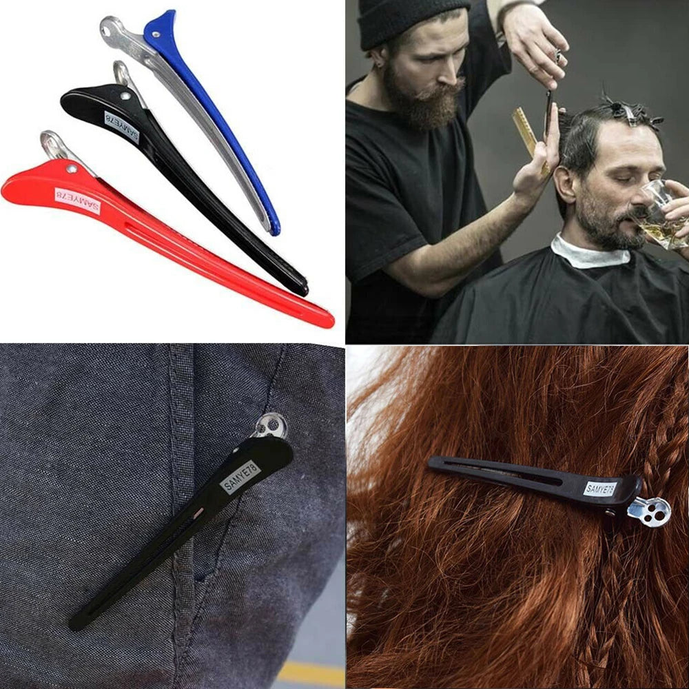 60Pcs Hairdressing Sectioning Clips Hair Clamps Barber Salon Hairstyle Tool AU