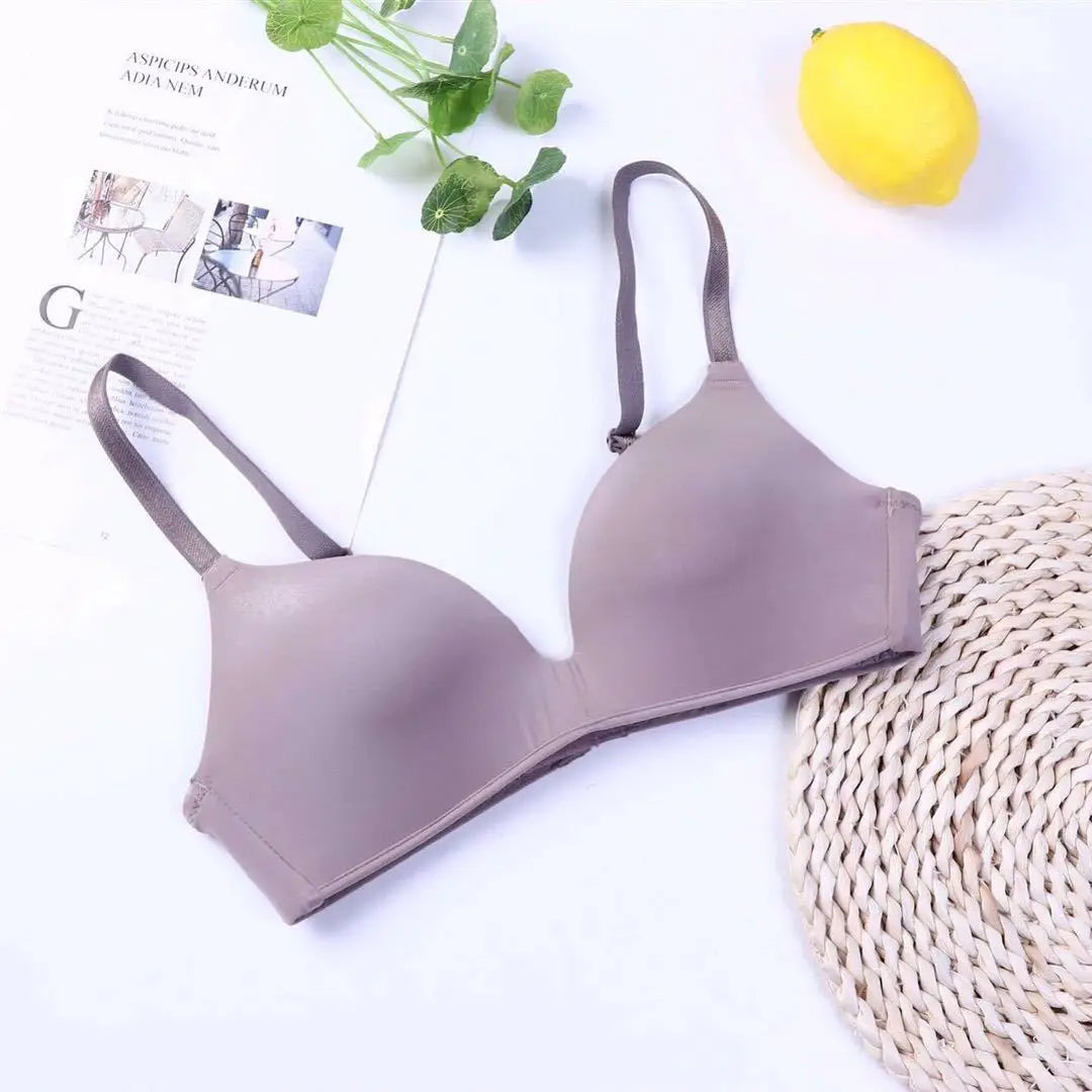 Ice Silk Bra For Women Comfort Wireless Gather Sexy Underwear For Women Push Up Simple Lingerie Seamless Brassiere Bralettle