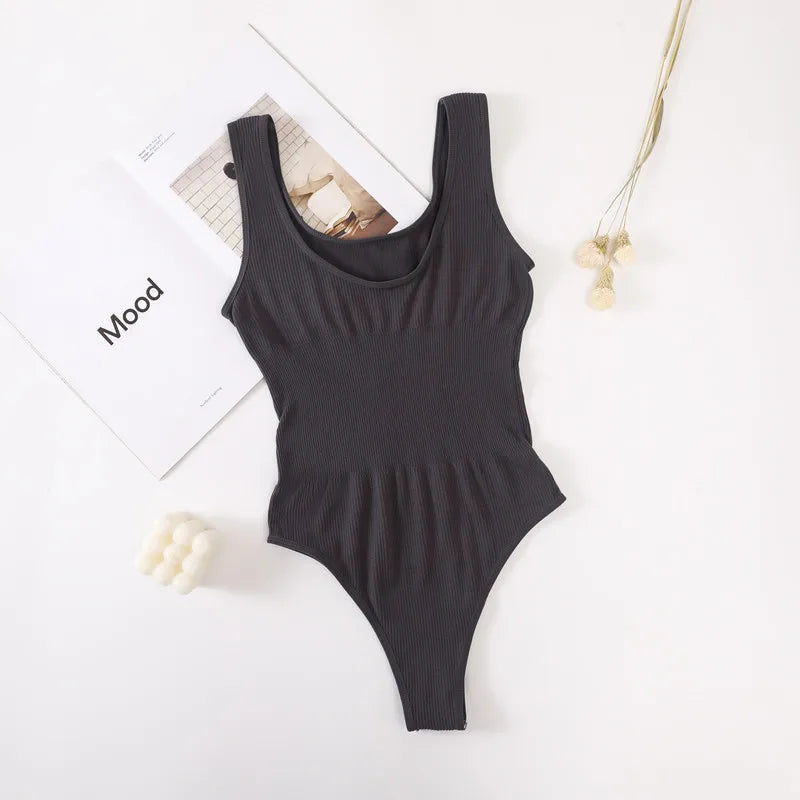 Women Non-wire Bra And Panties Set Seamless Underwear Lingerie Set Tummy Control Shapewear Slimming Thong Female Jumpsuit