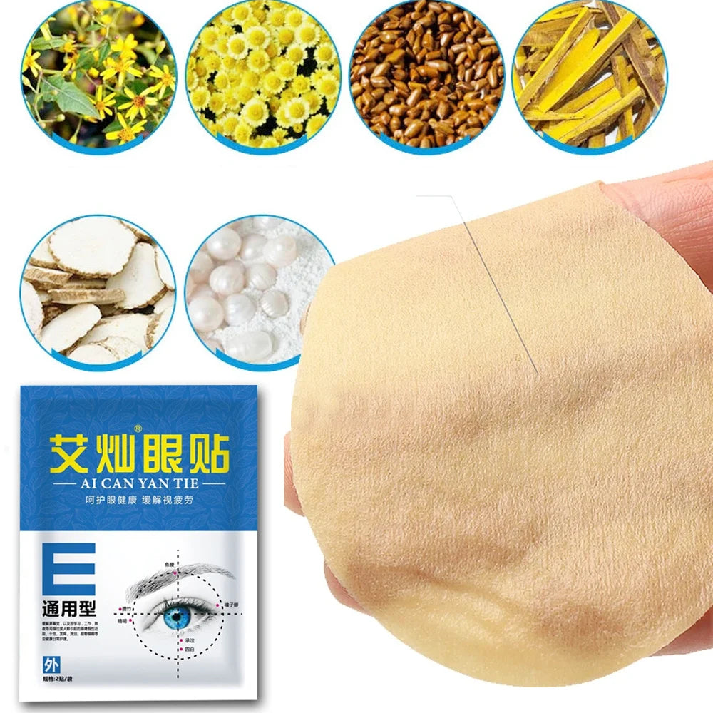 10pcs Chinese Herbal Eyesight Patch 100% Natural Eye Mask Relieve Eye fatigue Myopic Amblyopia Improve eyesight Good Vision