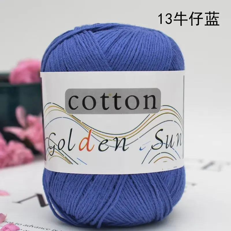 1Pc 50g Hand knitting 100% cotton yarn soft crochet yarn to knit sweater blanket hat line crocheting amigurumi doll bag threads