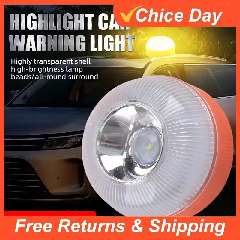 V-16 Emergency Beacons Led Car Light Warning Lamp Magnetic Induction Road Accident Light Portable Strobe Accessories Amagi