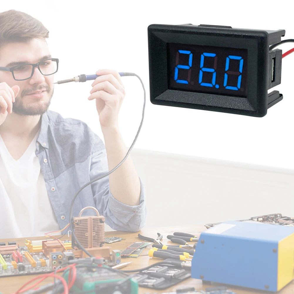 10/20PCS 0.36 Inch DC0-30V 3 Bits Digital LED Display Panel Voltage Meter LED Digital Voltmeter for Car Motor Vehicle Tools