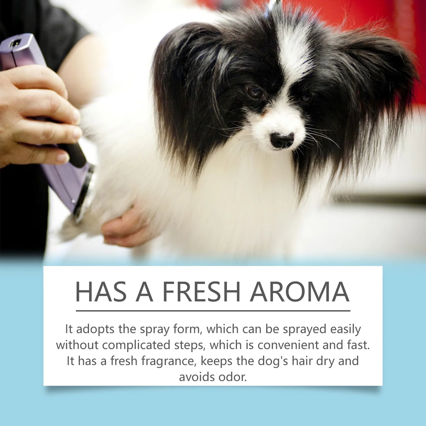 Yegbong Dog Detangler Spray Pet Hair Untangling Smooth Care Spray Fresh Fragrance No Rinse All Sizes Pet Grooming Tool 100ml
