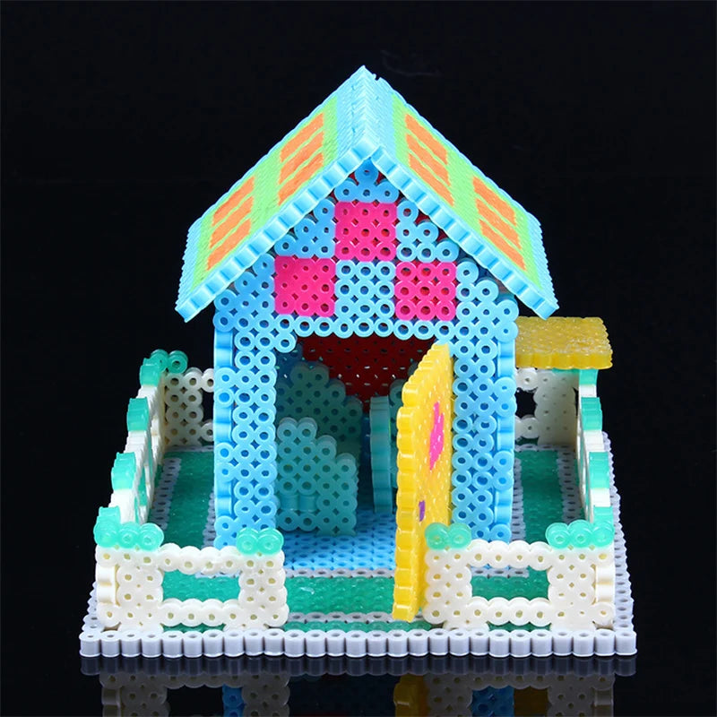 5000pcs large 5mm Hama Beads (2 Template+3 Iron Paper+2 Tweezers)Mini Hama Fuse Beads Diy Kids Educational Toys