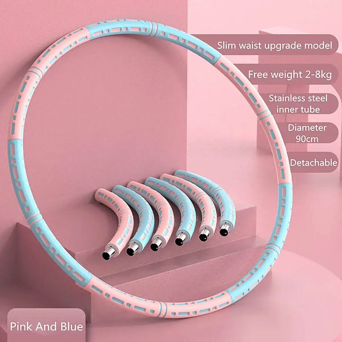 Fitness Hula Hoop Detachable Home Exercise Lose Weight Workout Adults Hoola NEW