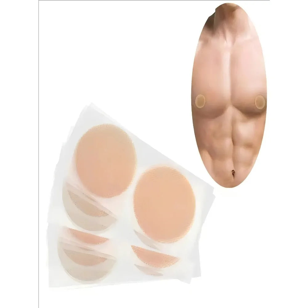 200Pcs/Set Men Nipple Cover Disposable Invisible Shirts Tights Suit Anti-Bulge Nipple Sticker Soft Breathable Waterproof for Men