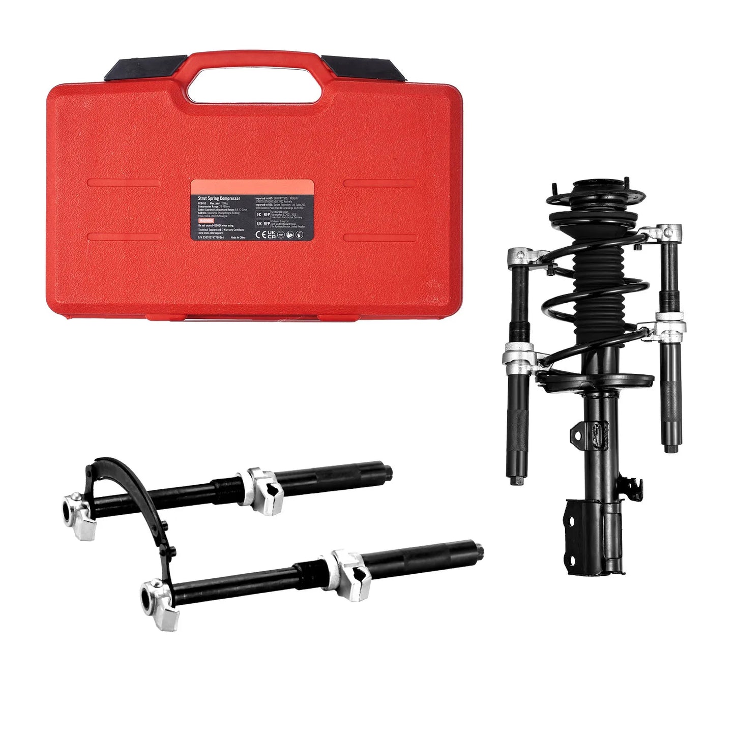 SucceBuy Coil Spring Compressor Tool 2 PCS Heavy Duty Strut Spring Compressor Set 2646 lbs Strut Spring Compressor for Truck ATV