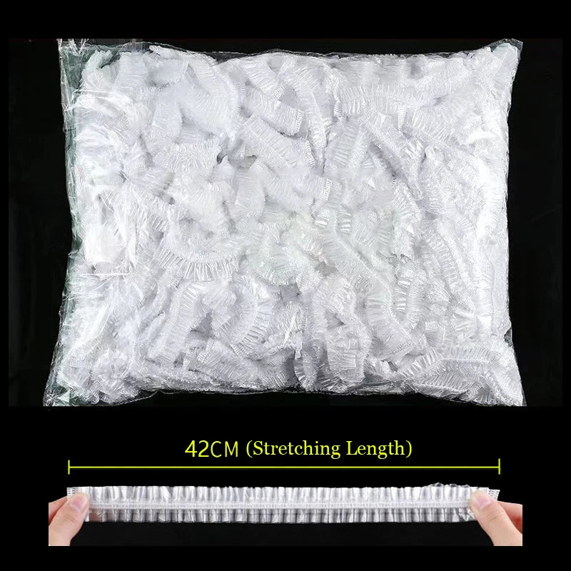 Plastic Food Cover Bags Food Grade Fresh-keeping Transparent Packaging Bag Reusable Wrap Kitchen Disposable Colorful Cling 2030