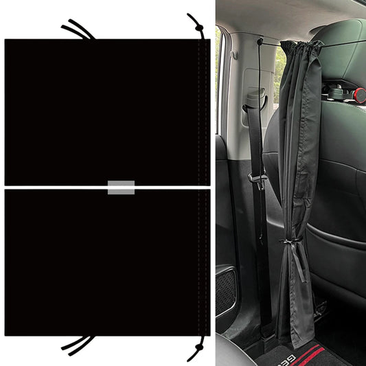 Car Divider Curtain Universal Auto Sunshade Covers Protects Privacy for Kids Baby Travel Camping Sleeping