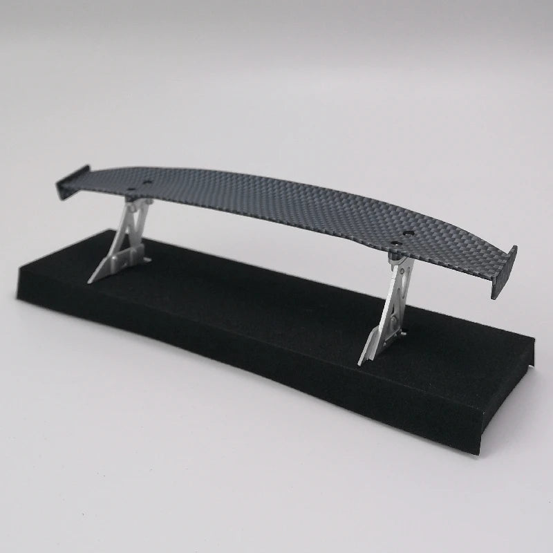 1/10 Scale RC Car Plastic Carbon Fiber Pattern Rear Wing Spolier Drift On Road Touring Model Hobby