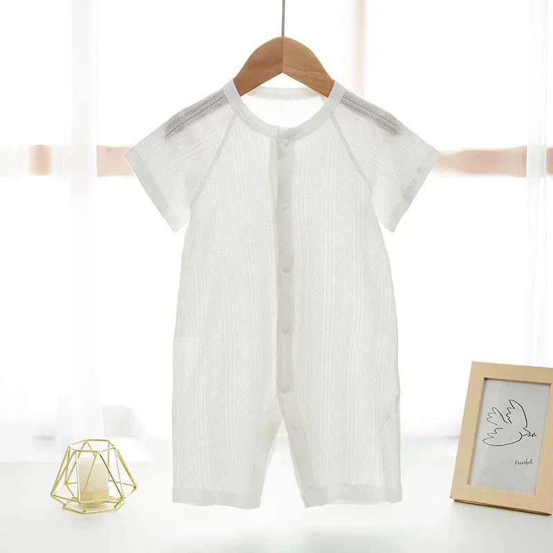 0 To 2year Old  100%Cotton Baby Pajamas, SummerShort Sleeve Rompers , Casual Jumpsuit for Newborn,Baby Boys and Girls
