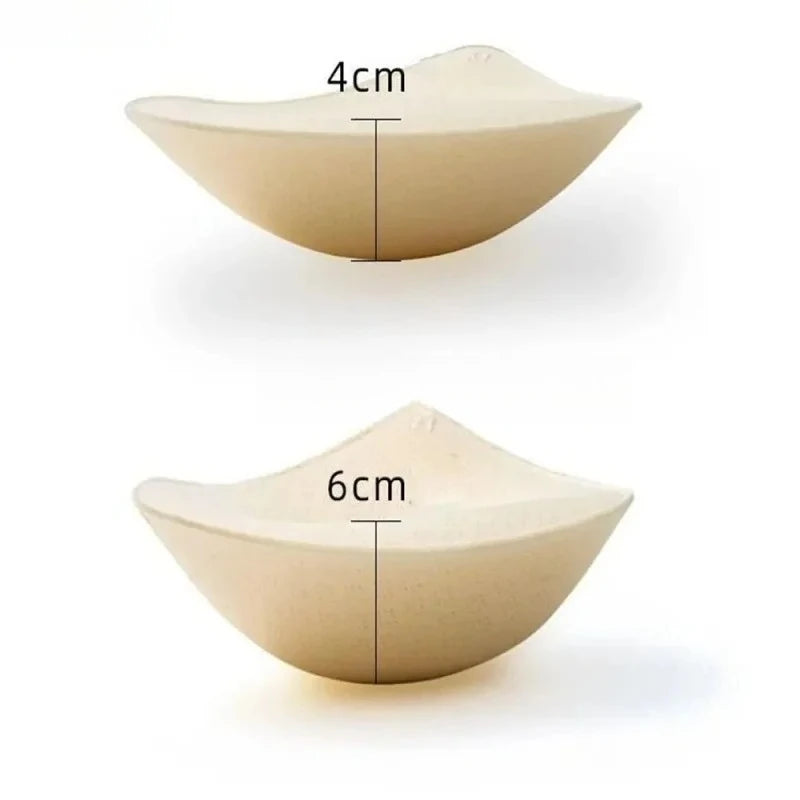 2PCS Thick Latex Bra Pads Push Up Breast Enhancer Removeable Bra Padding Inserts Cups For Swimsuit Bikini Padding