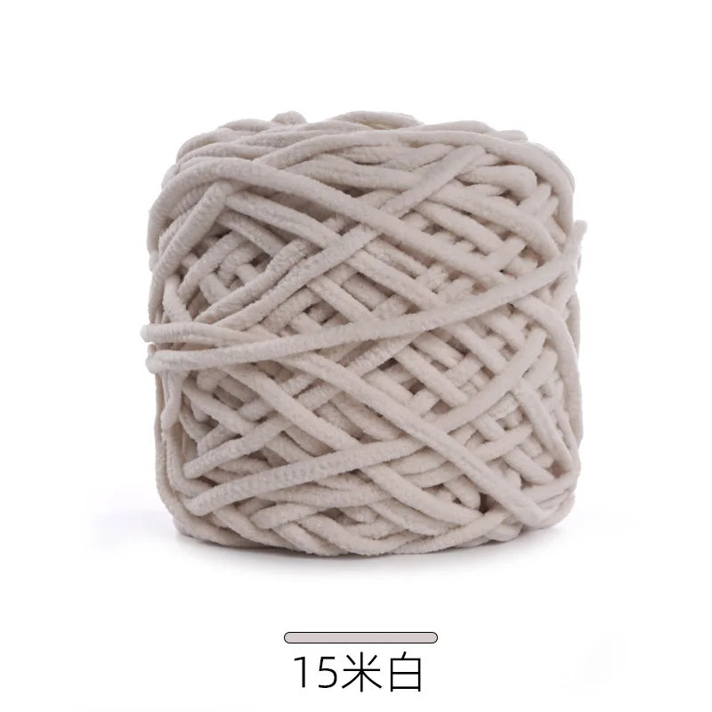 1Pc 50g Thin Velvet yarn for Crocheting Chenille yarn hand knitting Crochet amigrumi slipper line knit sweater blanket thread