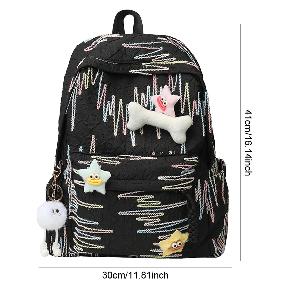 Classic Women Backpack Backpack Large Capacity School Bag with Zipper Laptop Backpack Travel Rucksack for Teen Girls Women