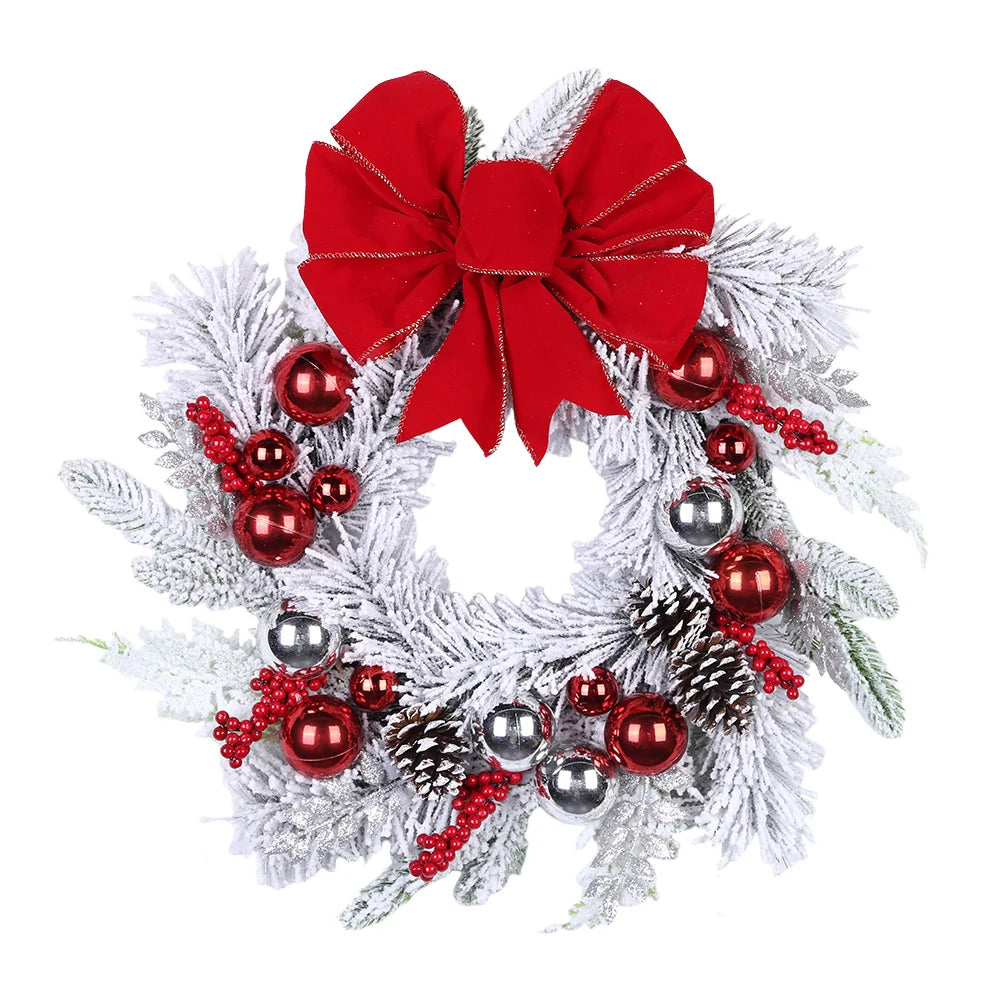 Christmas Similation Wreath Artificial Vine Hanging Garland Festival Theme Multifunctional Party New Year Decor Props
