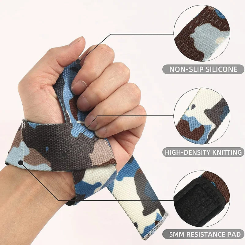 Weightlifting Wrist Straps Strength Training Booster Belt Adjustable Non-slip Gym Fitness Lifting Strap Wrist Support Grip Band