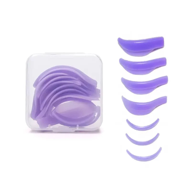 Wholesale  7Pairs Silicone Eyelashes Perming Curler Reusable Lash Lift Shield Pads Eyelash Lifting Tools Eyelash Perming Pads