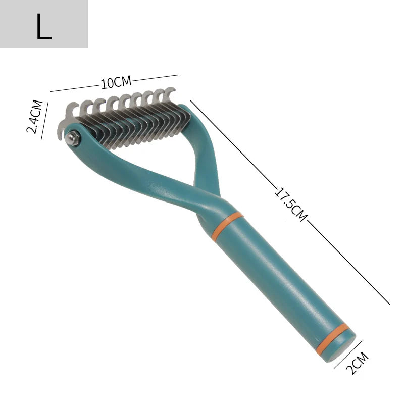 Pet Hair Remover Stainless Steel Dog Brush for Small Medium Dogs Golden Retriever Border Collie Pets Grooming Comb Accessories