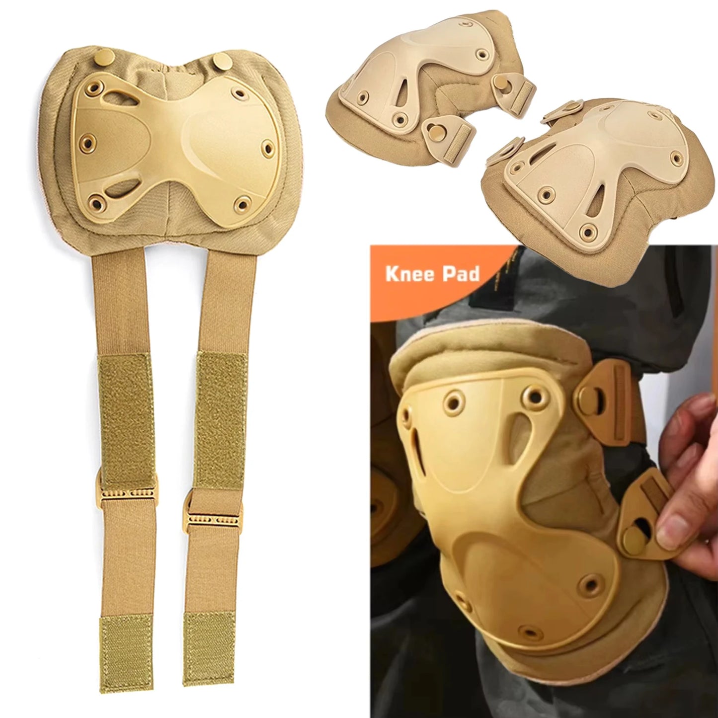 Military Tactical Knee and Elbow Pads Set G3 G8 Frog Suit Gear Insert Armor for Airsoft Army Fans Outdoor Sports