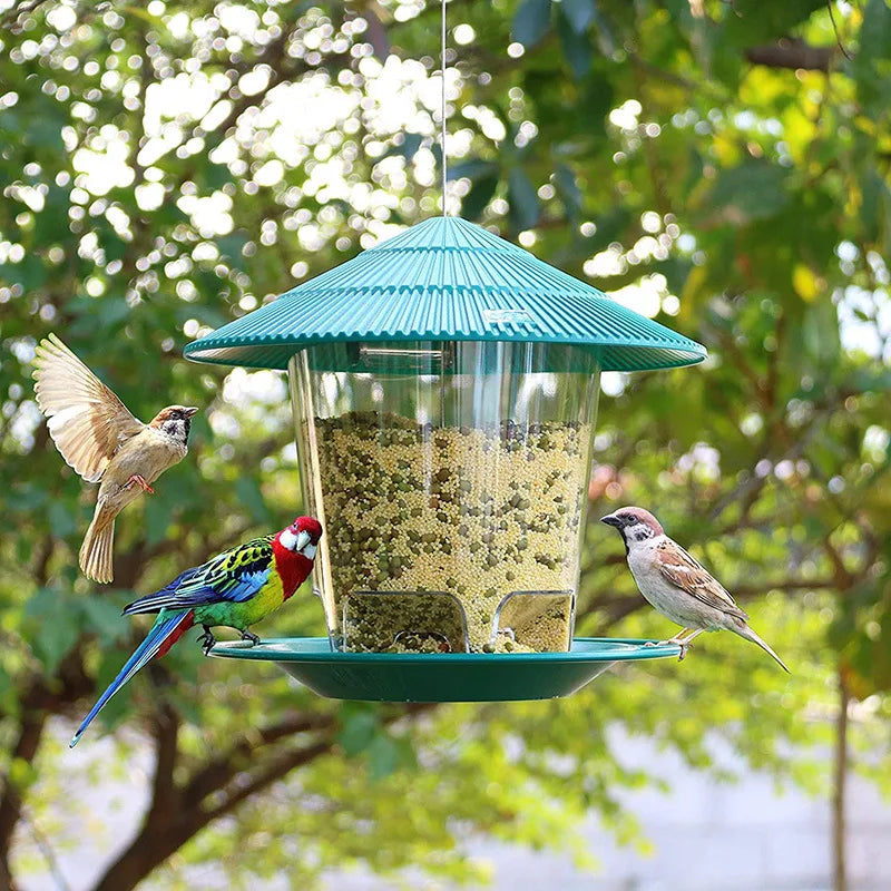 Waterproof Hanging Wild Bird Seed Feeder Bird Feeding Tool Garden Paddock Outdoor Decoration Pet Supplies Tableware Bird Feeder