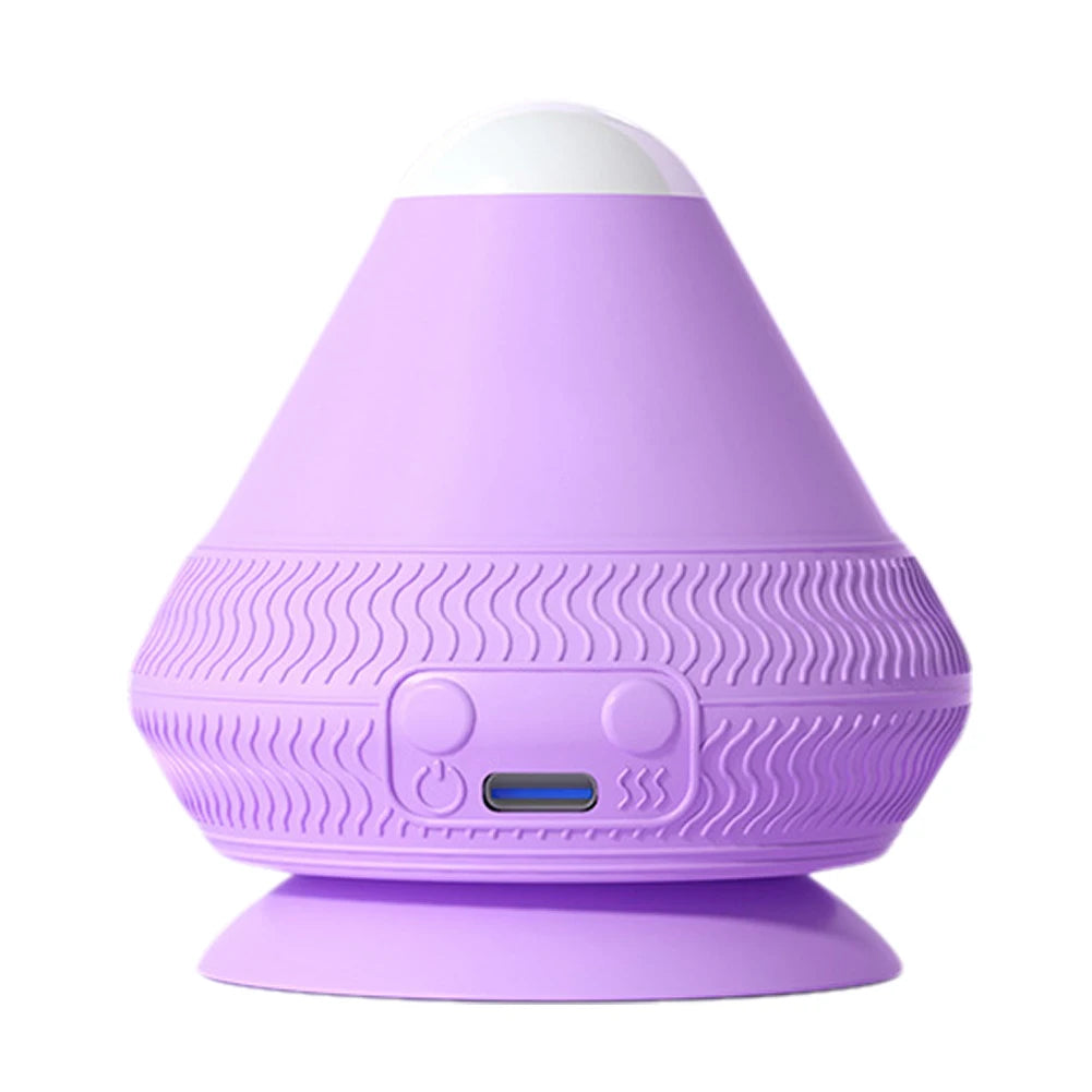 Massage Cone Ball with Suction Cup Electric Vibrating Massage Ball Muscle Relaxation Massager for Point Deep Tissue Relaxation