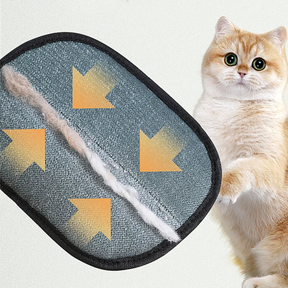 Pet Electrostatic Hair Removal Gloves Pet Grooming Gloves Dog Cat Deshedding Brush Glove Double-Sided Fur Hair Cleaning Gloves
