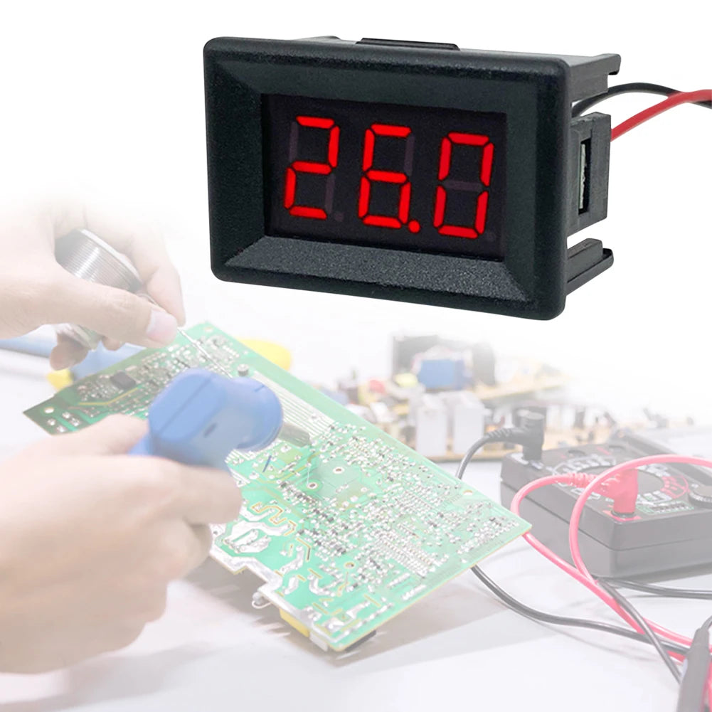 10/20PCS 0.36 Inch DC0-30V 3 Bits Digital LED Display Panel Voltage Meter LED Digital Voltmeter for Car Motor Vehicle Tools