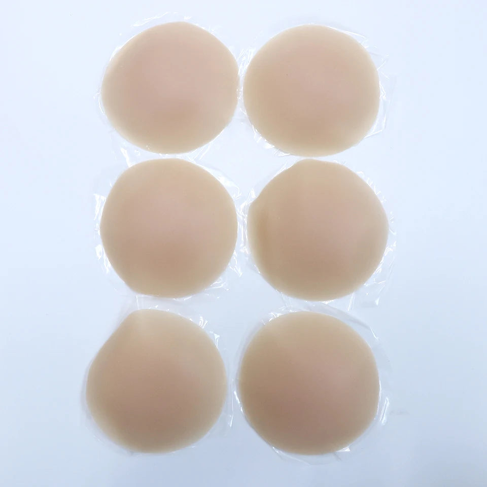 Nipple Cover Pasties Silicone Adhesive Sticky Bra Liner For Women Reusable Breast Sticker No Show Invisible Boob Tape