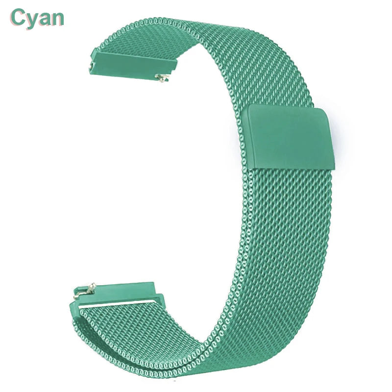 18mm 20mm 22mm Metal Strap For Garmin Vivoactive 3 4 4s 5 6 Band Watch Venu 2 2s 3s SQ Bracelet Venu 4 41mm 45mm Milanese Loop