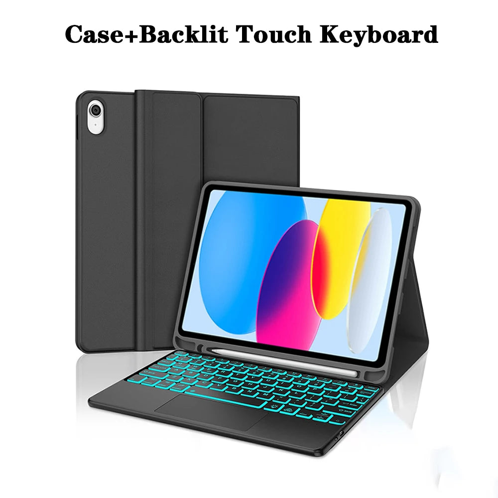 Keyboard Case for iPad 11th Gen (A16) 11 lnch 2025,Detachable Keyboard for iPad 10th Gen 10.9 lnch 2022 with Pencil Holder