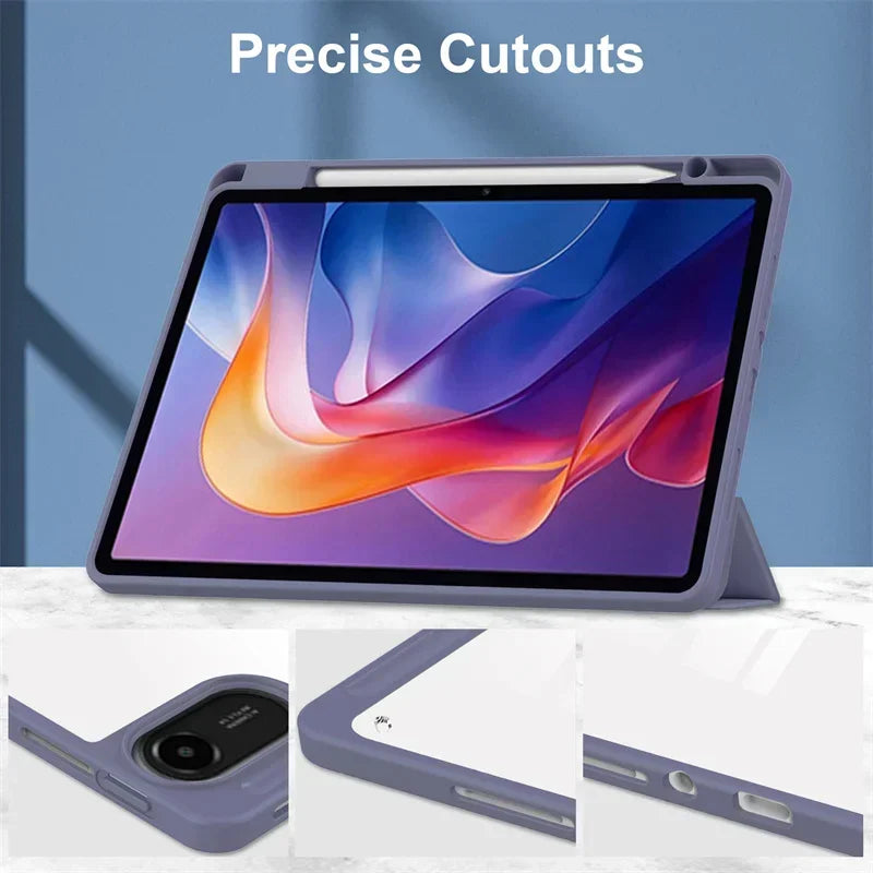 For Redmi Pad 2 Case with Pencil Holder Folding Stand Back Tablet For Coque Xiaomi Redmi Pad 2 2025 Case Cover 11 inch