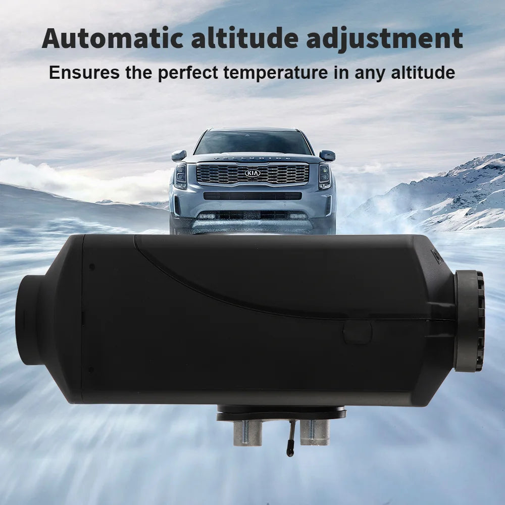 2KW Diesel Air Heater 10L Tank Remote Control Thermostat Caravan RV Parking