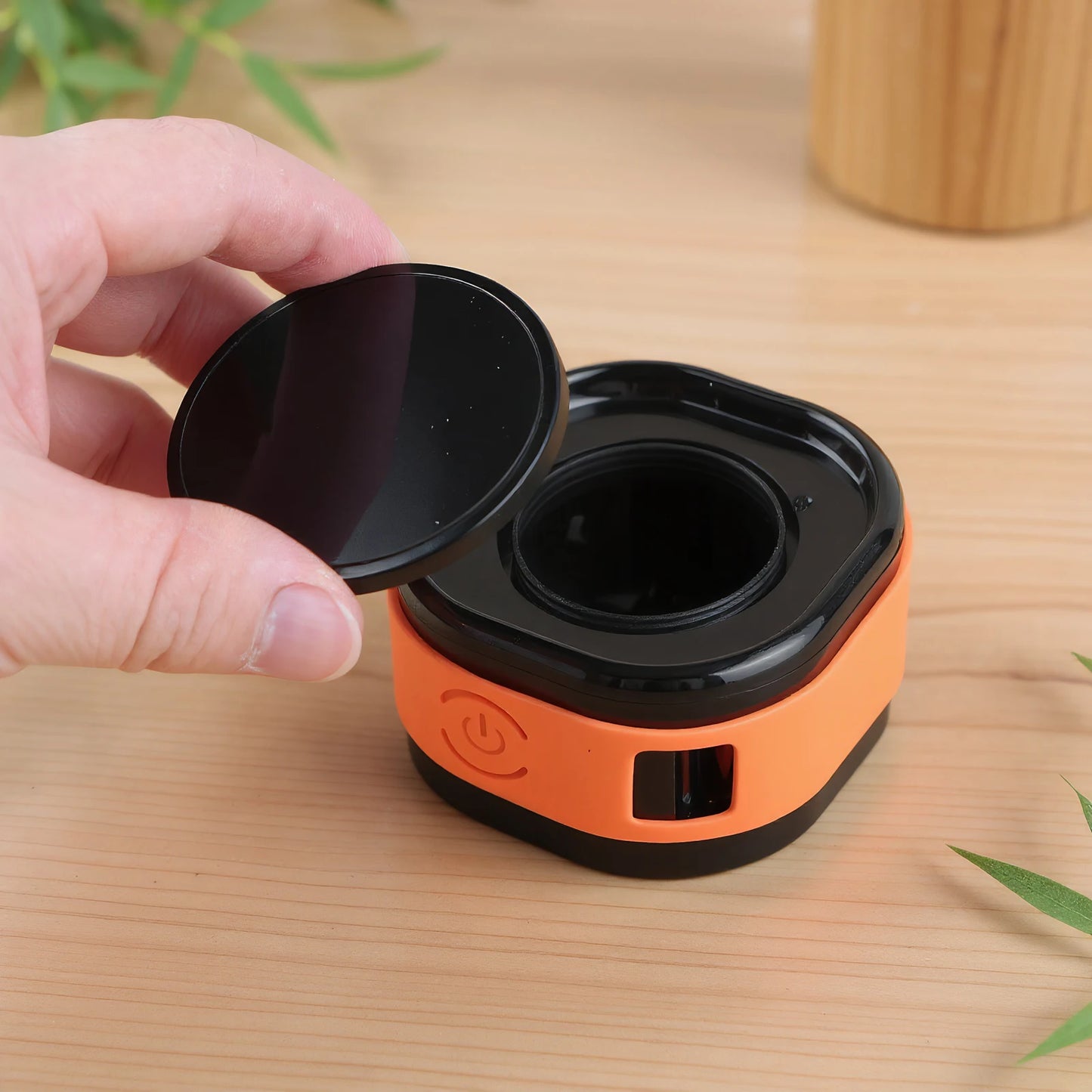 30ml Coffee Bean Atomizer with Magnetic Base Electric Rdt Sprayer Bottle (Black)