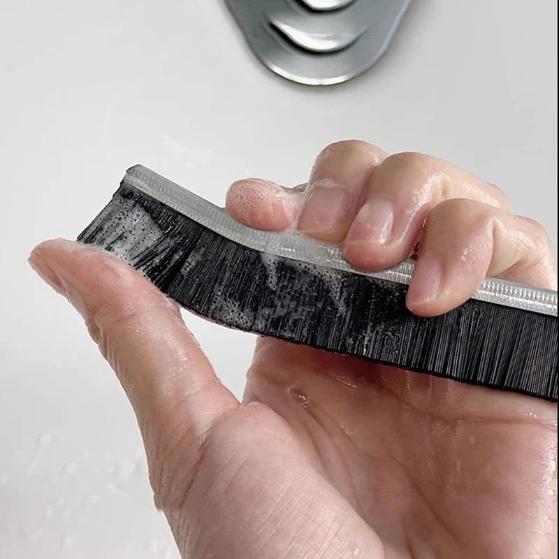 2Pcs Durable Grout Cleaner Brush Household Tile Joints Scrubber Stiff Bristles Small Tile Grout Gap Cleaning Brush for Floor Car