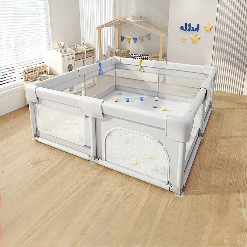 Baby Playpen Baby Playground With Pull Ring Indoor Activity Fence Safety Barrier Fence Playpen For Kids Children Play Park