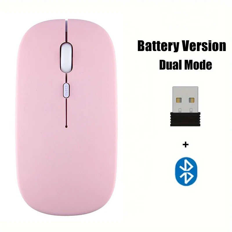 Silent Bluetooth-compatible Mouse Computer Laptop Optical Mouse Wireless for iPad Samsung Tablet Universal Mice Noiseless Gaming
