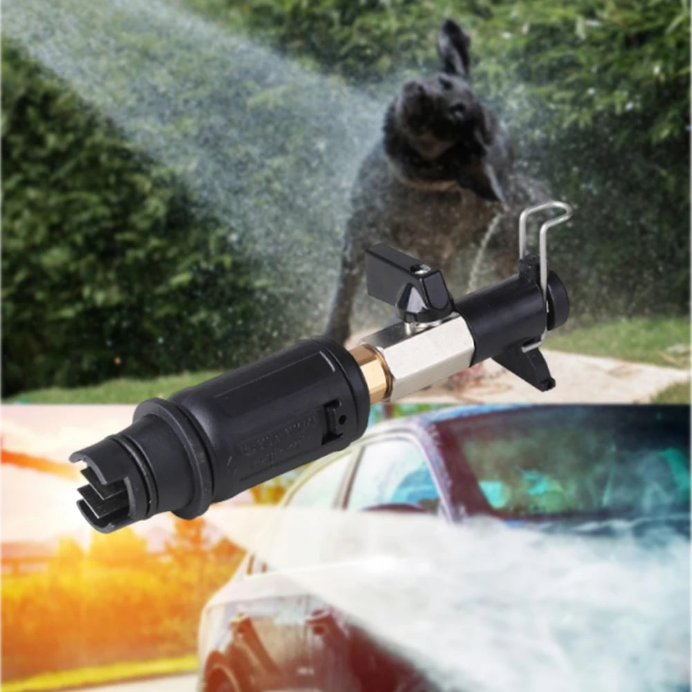 Quick Plug Connect Sprayer with Safe Lock Water Flow Control Valve Wear Resist Duckbill Water Gun Sprayer for Car Washing