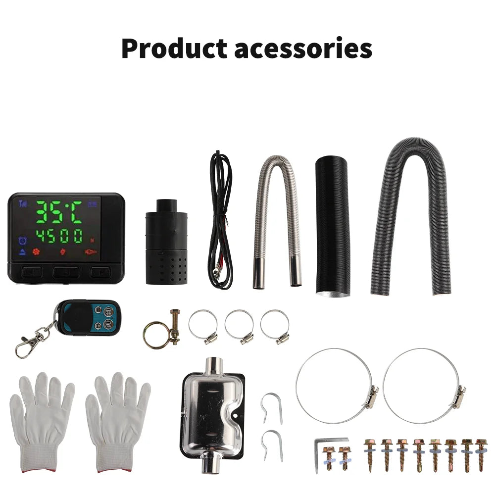 Diesel Air Heater All-in-one 12V/24V 5-8KW LCD Remote Control for Car RV Indoors