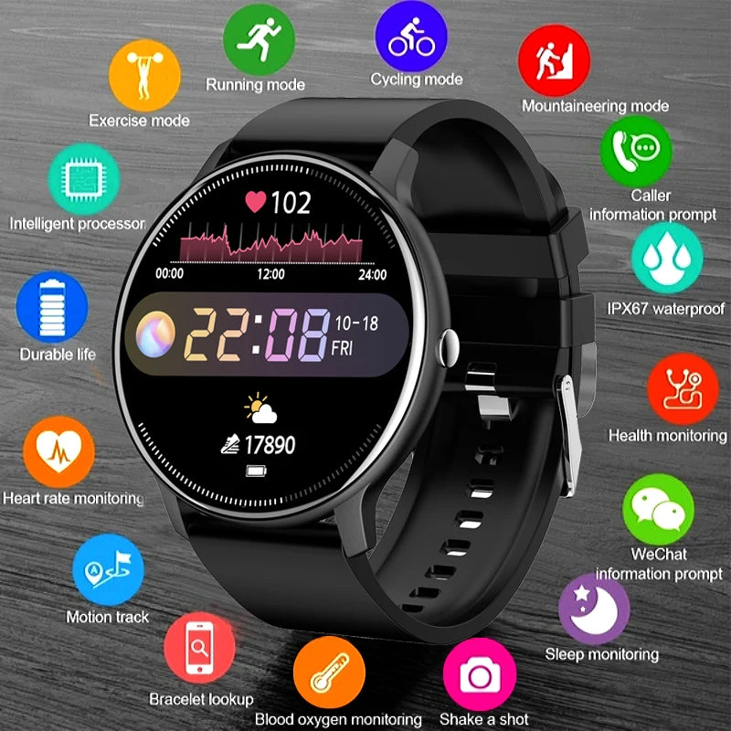 2025 New Bluetooth Call Smart Watch Ultra Light Men's Sports Fitness Waterproof Watch Heart Rate Monitor Full Touch Screen Watch