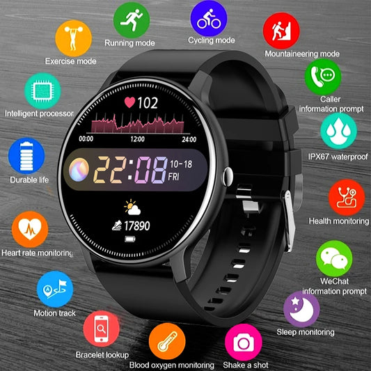 2025 New Bluetooth Call Smart Watch Ultra Light Men's Sports Fitness Waterproof Watch Heart Rate Monitor Full Touch Screen Watch