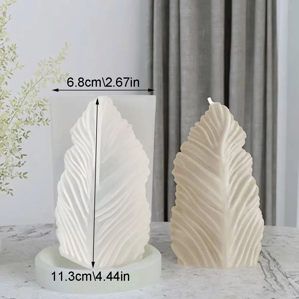 Autumn Leaves Candle Silicone Mould 1-2pcs Coral Scented Candle Making Kit Simple Style DIY Gyspum Ceramic Resin Mold Fall Decor