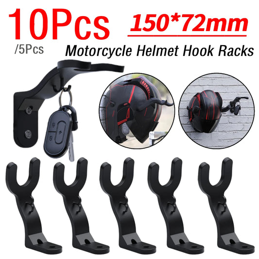 5/10Pcs Motorcycle Helmet Hook Racks Multipurpose Hook Hanger Home Luggage Jacket Holders Kitchen Cabinet Shelf Wall Mount Hooks